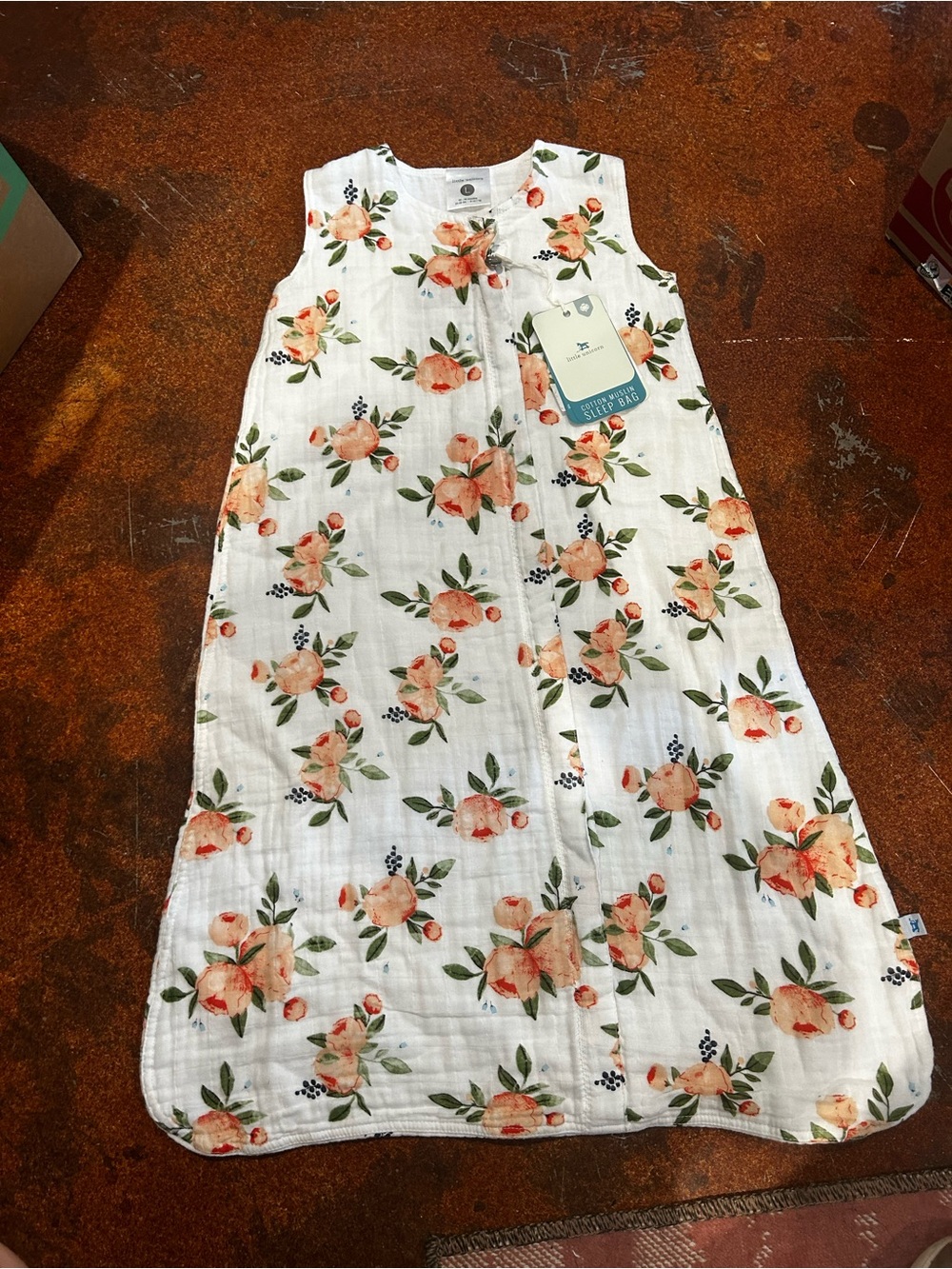 Floral Muslin Sleep Sack - Peach Bloom Kids Pajama